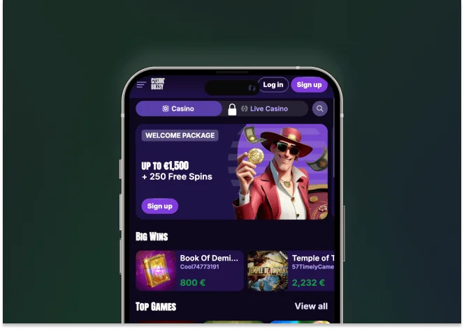 Casinobossy Mobile App